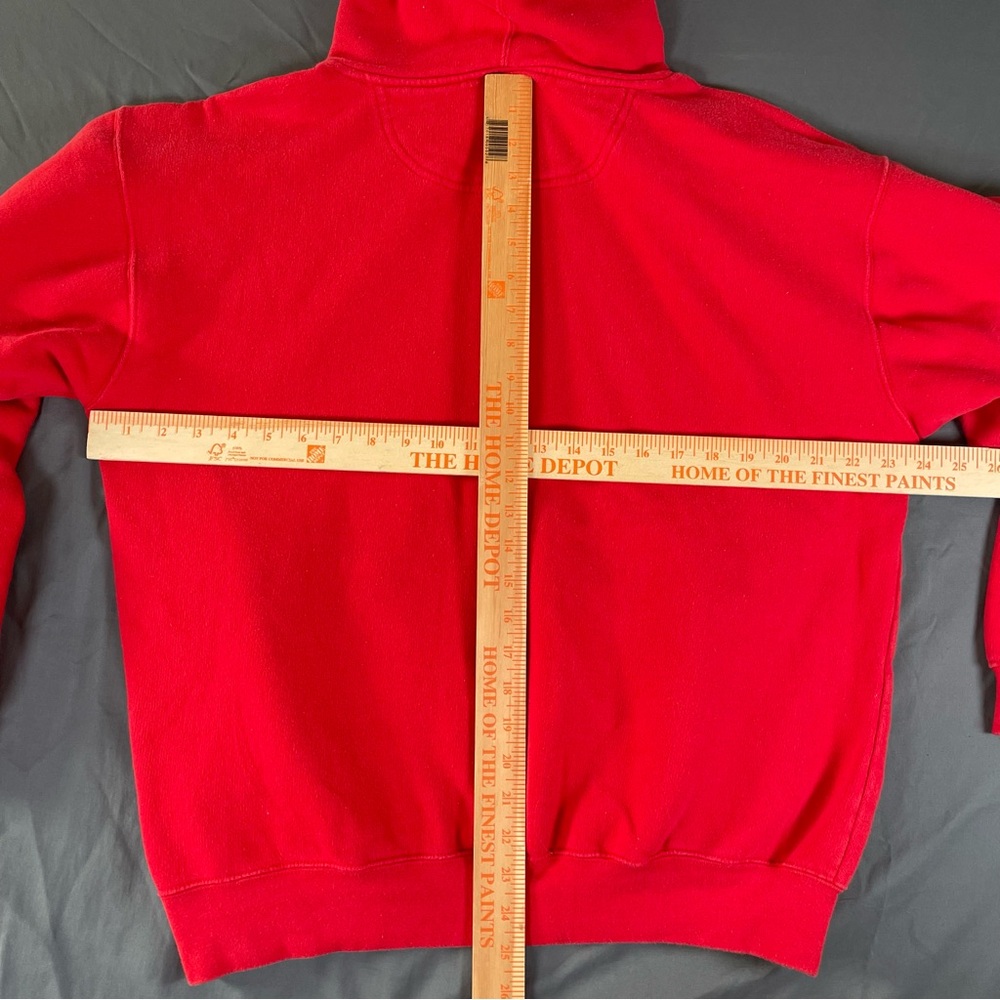 NHL DETROIT REDWINGS HOODIE MEN'S LARGE RED AUTHENTIC ICE HOCKEY LONG SLEEVE - Picture 5 of 5